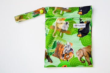 Crackadaks modern cloth mini bag bamboo velour tiger elephant monkey bear #lovemycrackadaks
