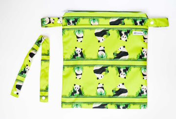 crackadaks wet bag custom handle panda meander pandas